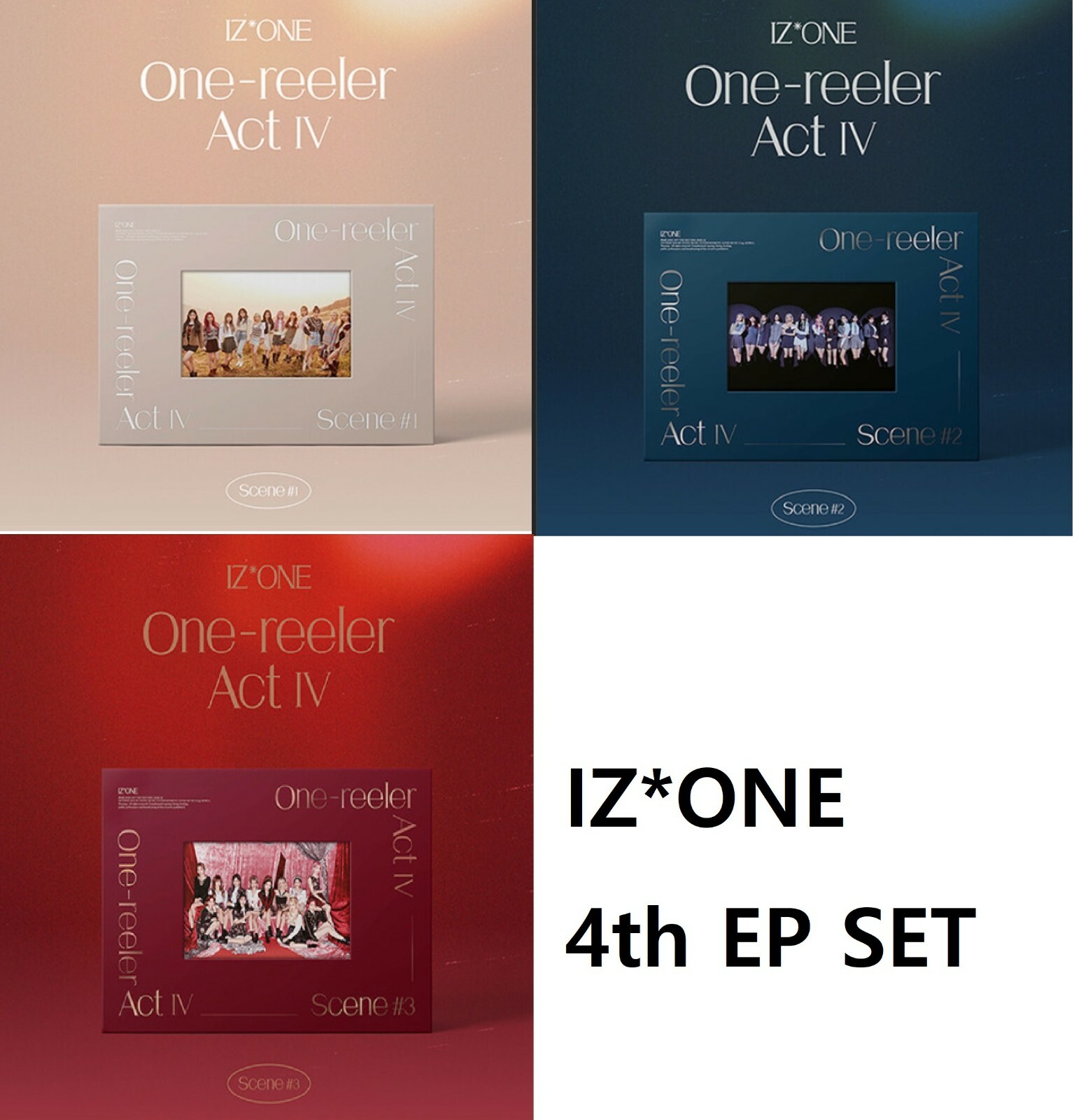 IZ*ONE One-reeler/Act IV 新品未開封 IZ*ONE “One-reeler / Act IV” 3形態セット 未開封（IZ*ONE 4th