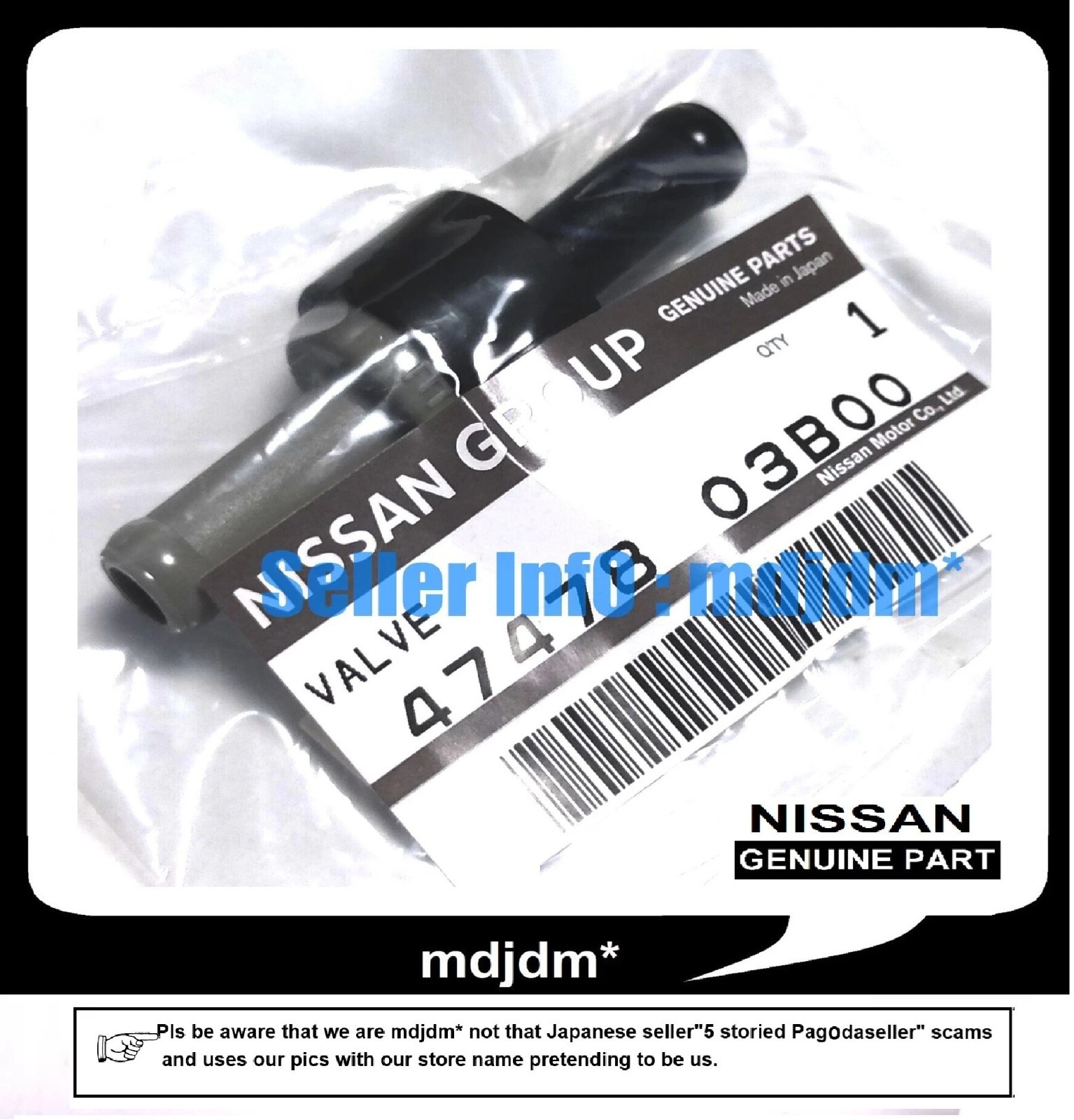 bonvksvk1043jページ Nissan Genuine Parts Check Valve Assy (47478-03B00) | eBay