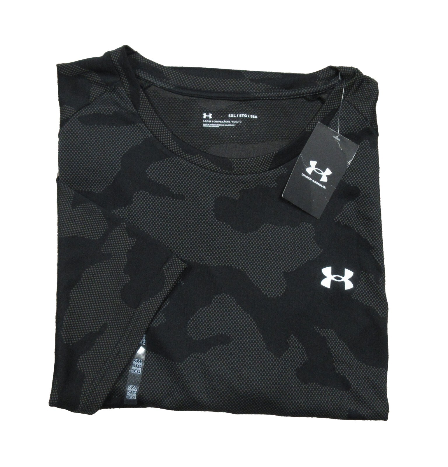 Under Armour Men's Black UA Velocity Jacquard Crew-Neck