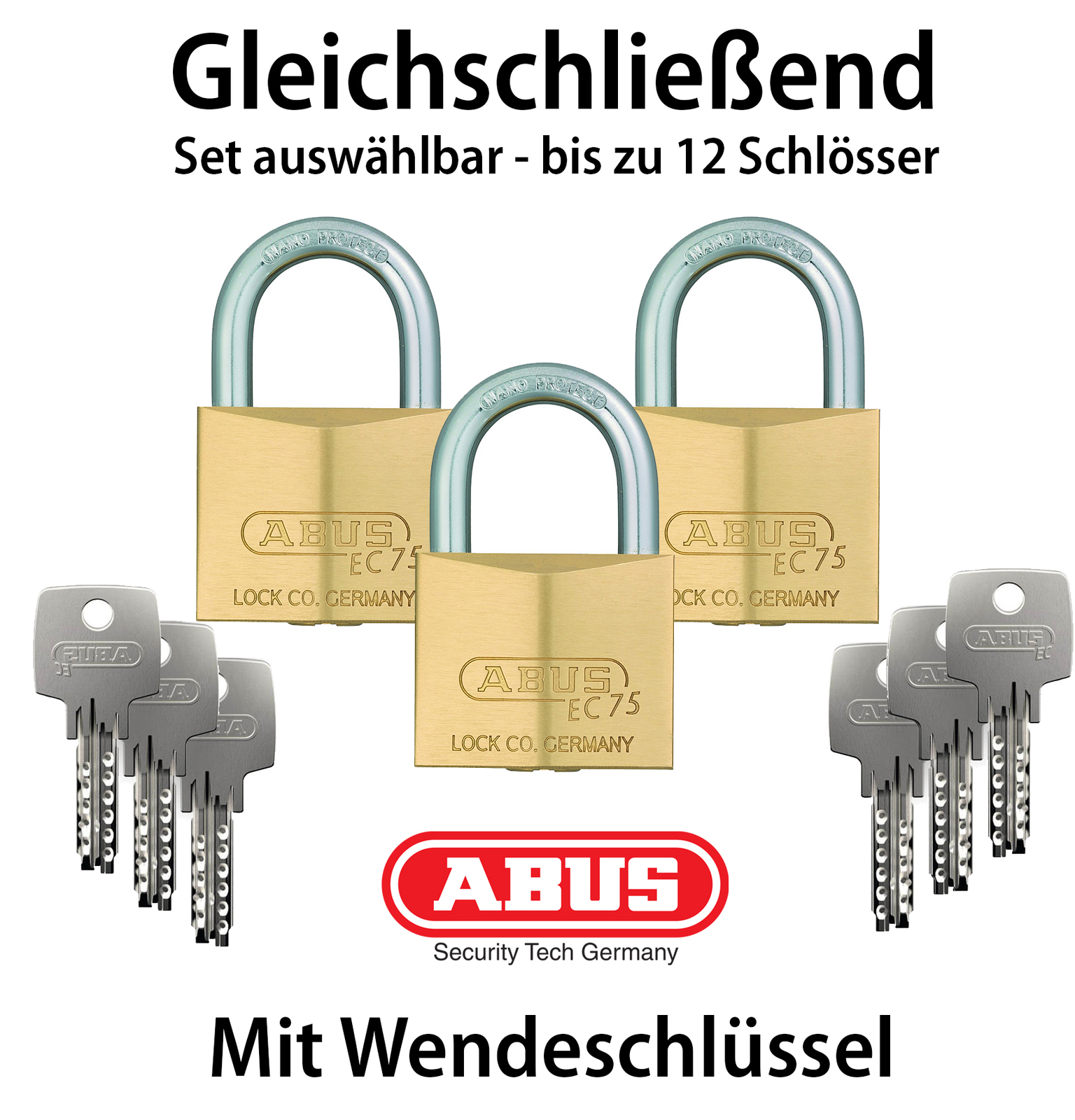 4stelliges Kombinationsschloss Vorhängeschloss