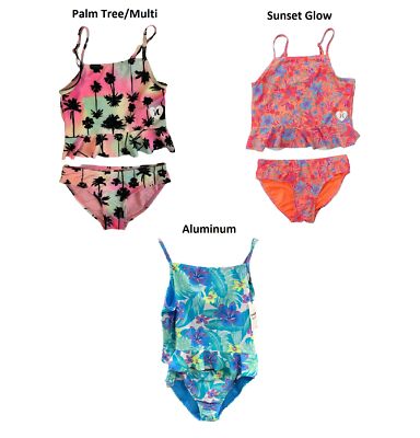 

Купальник Hurley Girls UPF 50+ Palm Tree Tankini