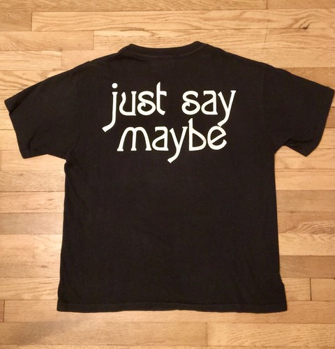 *Vintage 90s* Smashing Pumpkins Just Say Maybe T Shirt Anvil USA Men's XL Cotton