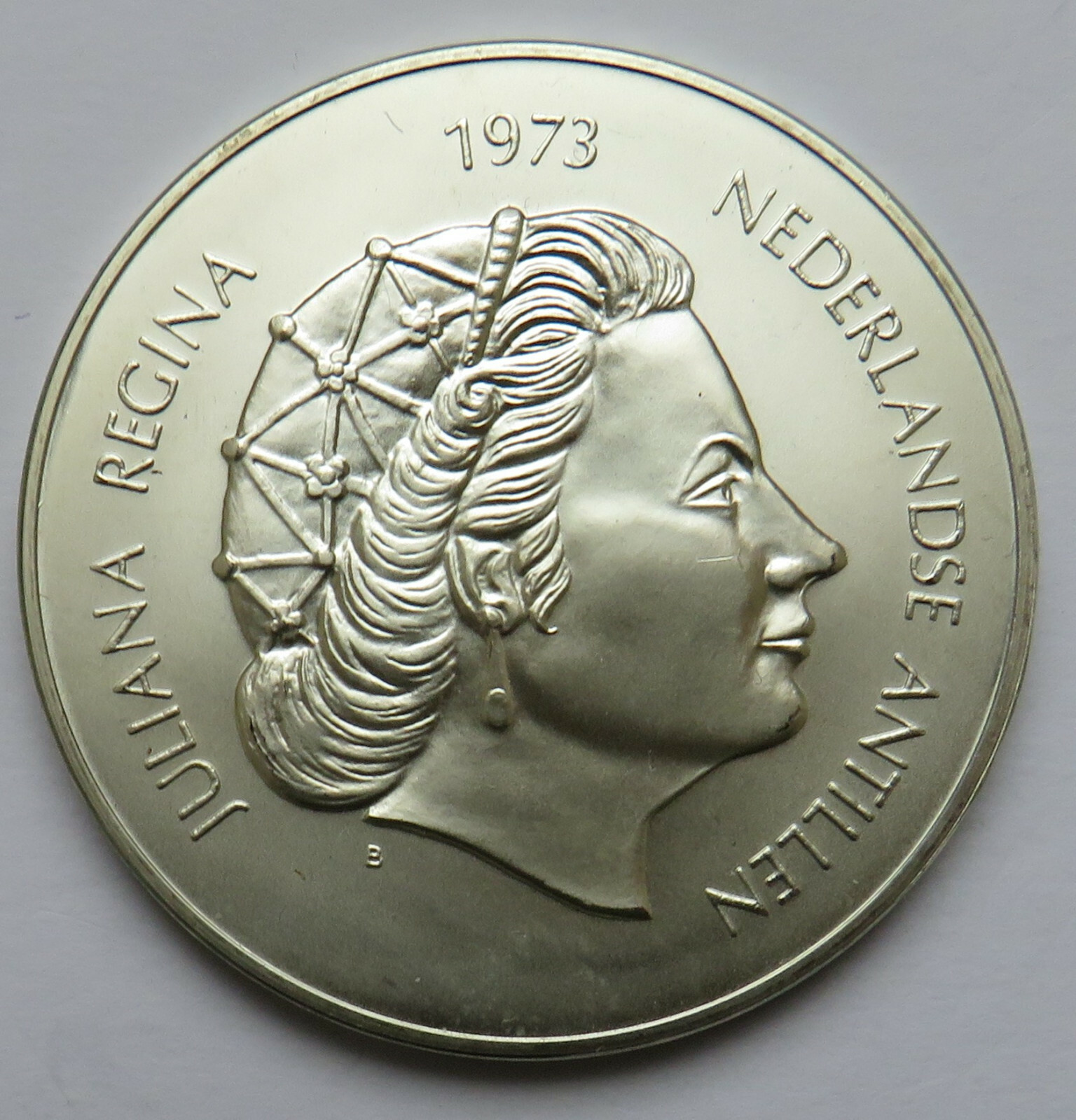 Niederländische Antillen 25 Gulden 1973, 25. Jubiläum Thronbesteigung Juliana st