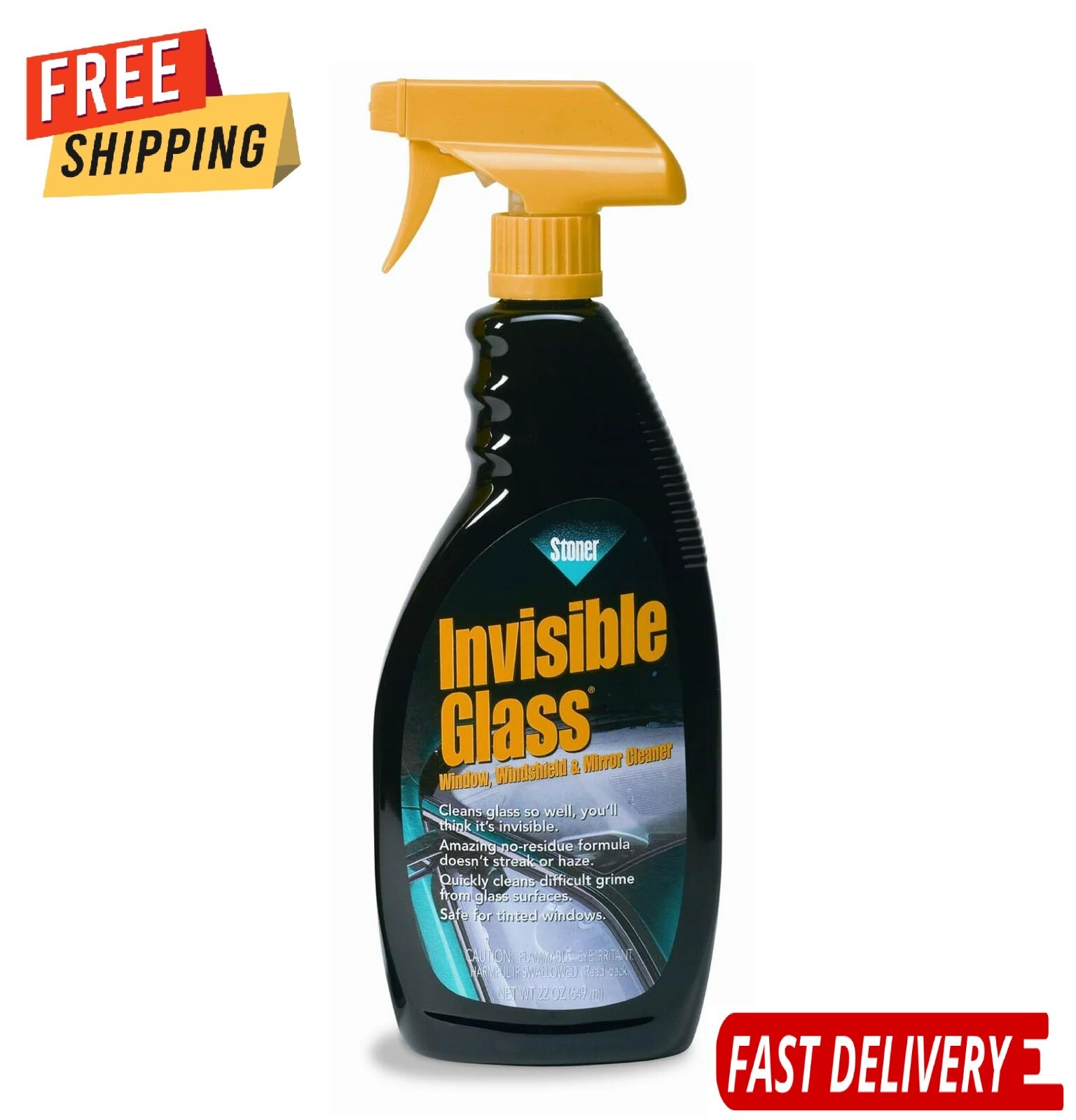 Stoner Invisible Glass 92166 Premium Glass Cleaner, 22 oz.