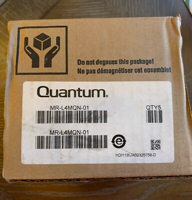 NEW 4 x QUANTUM LTO-4 ULTRIUM 800GB / 1.6TB Tapes MR-L4MQN-01 (4 out of 5 pack)