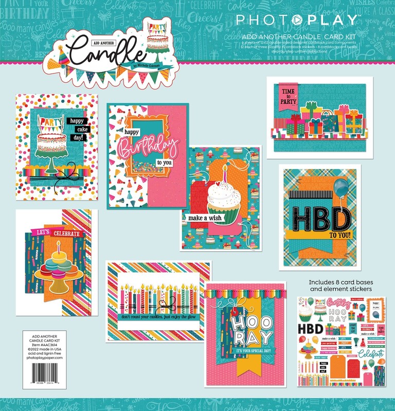PP DIY Card Kit Add Another Candle Birthday Cakes Presents