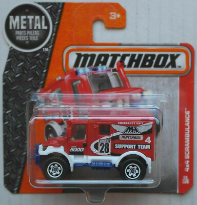 Matchbox 4x4 Scrambulance Ambulance rotweißblau NeuOVP Krankenwagen Allrad