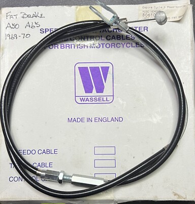 WASSELL  Front Brake Cable - BSA A50, A65 / Triumph T100, T-PN #80610