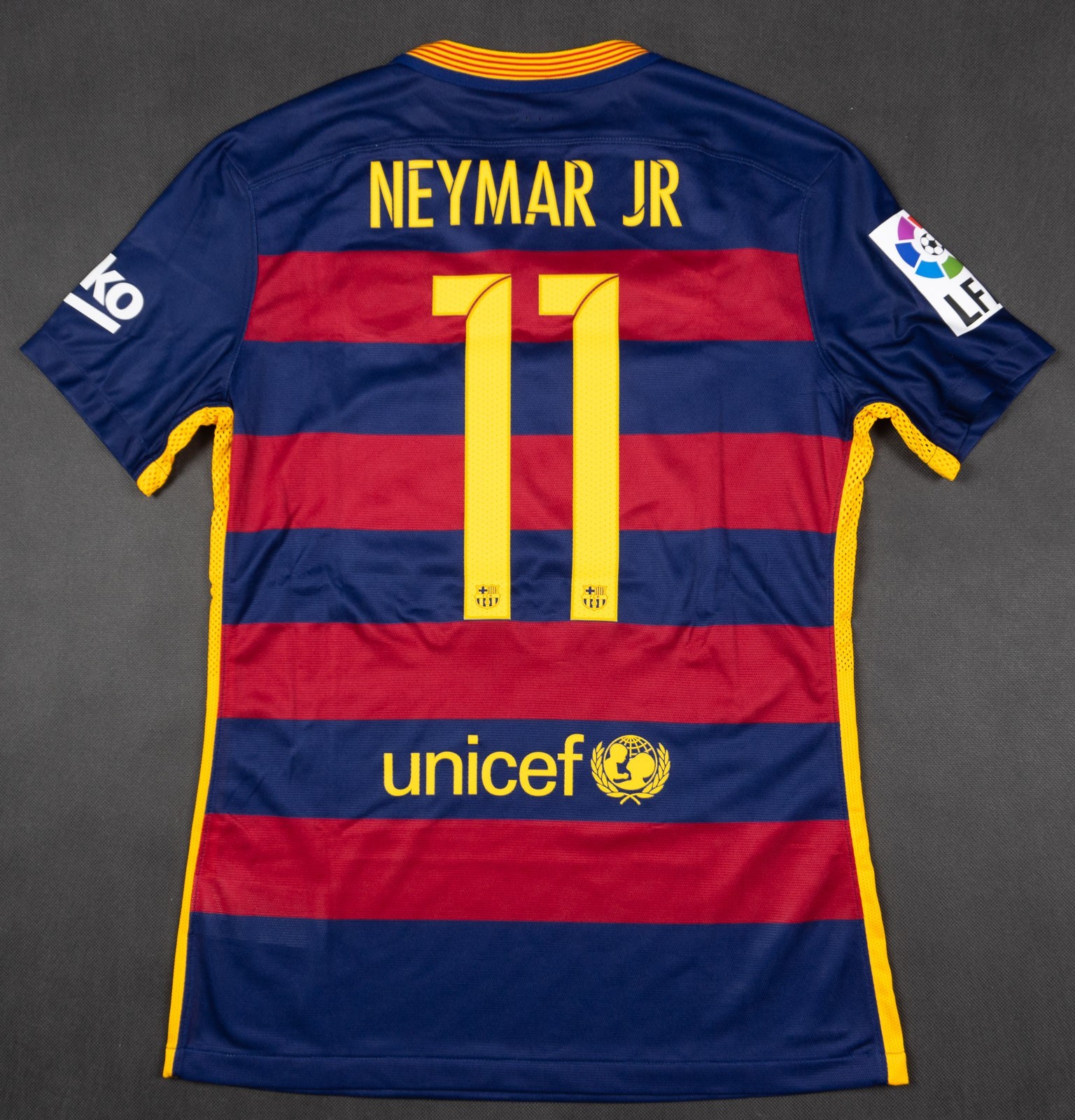 BARCELONA 2015-16 Neymar JR Vapor Authentic Jersey Home