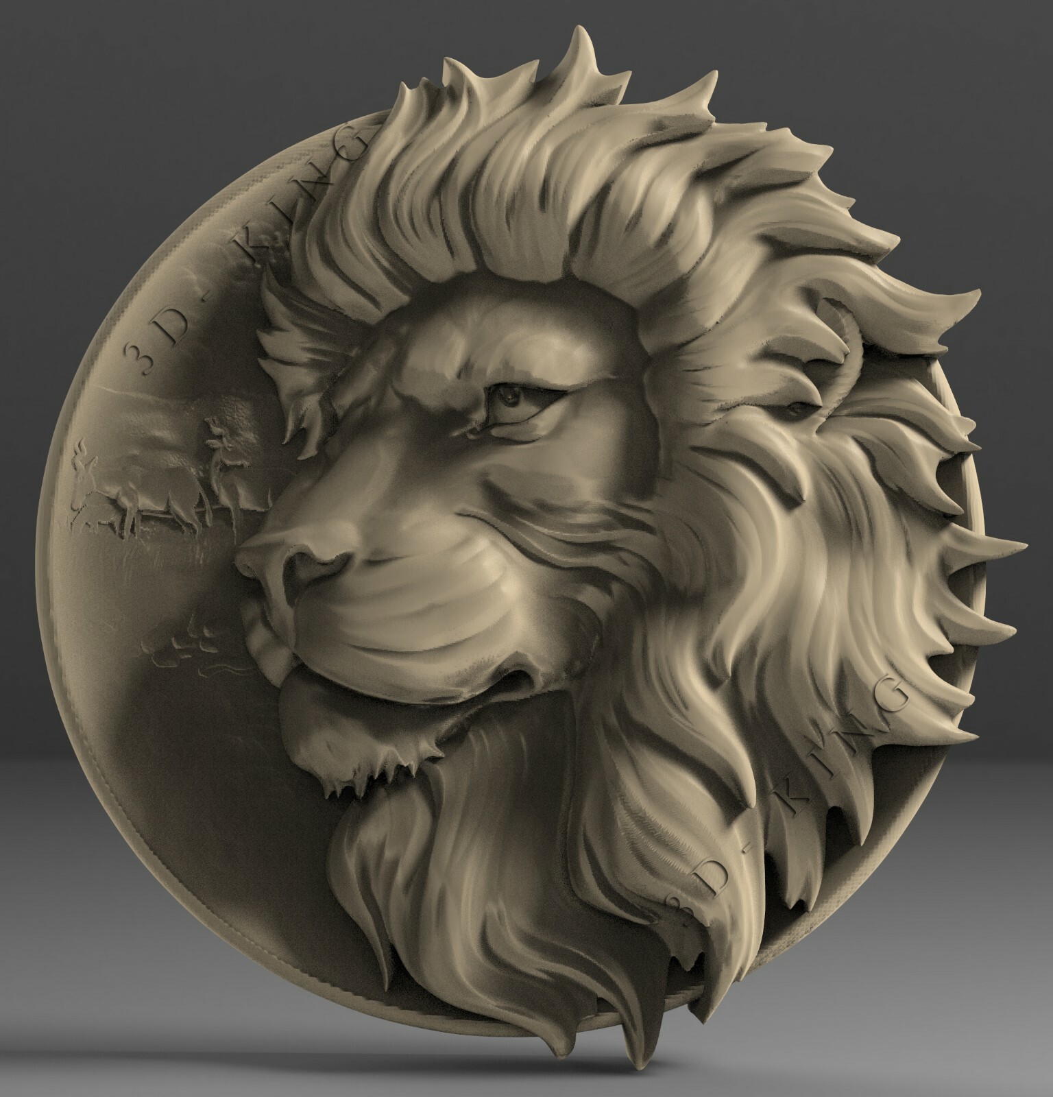 8 Pcs STL 3D Models LION HEADS for CNC Aspire Artcam 3D Printer Router Engraver