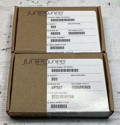 Lot of 2 Juniper EX-SFP-1GE-T 740-013111 New In Box