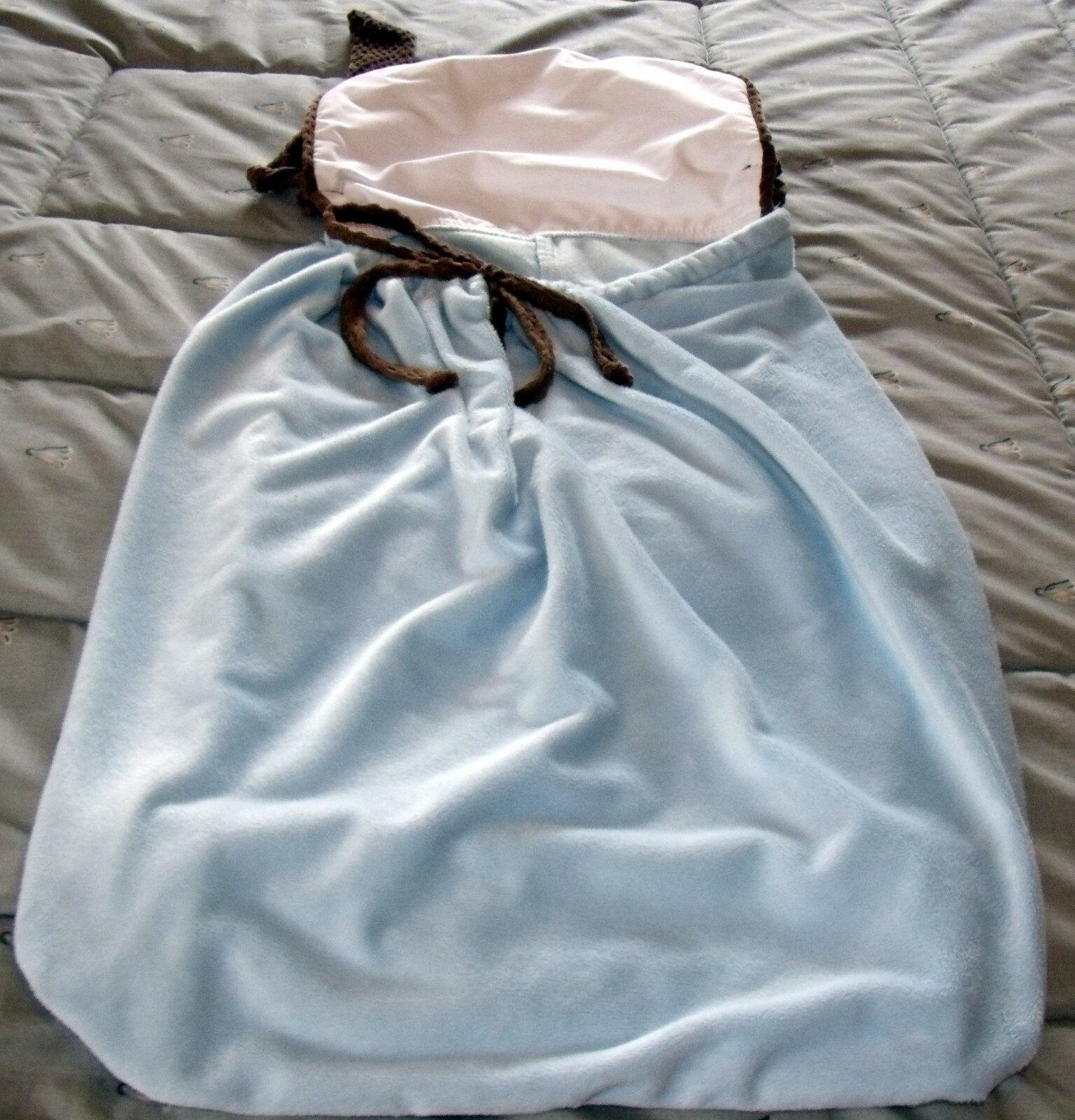 brandee daniella signature diaper stacker light blue