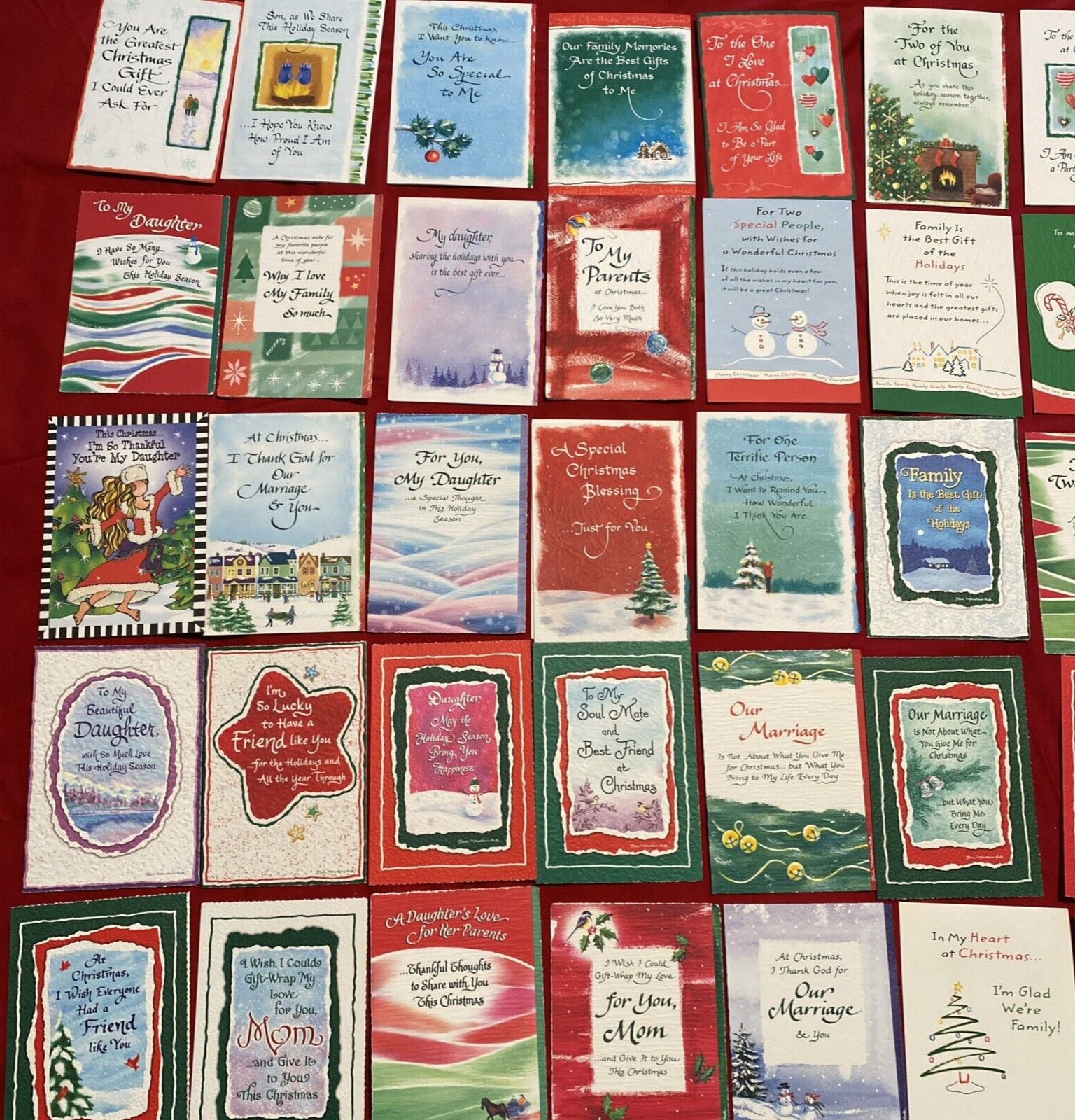 Blue Mountain Arts CHRISTMAS Cards 42 assorted styles-buy 1 per select