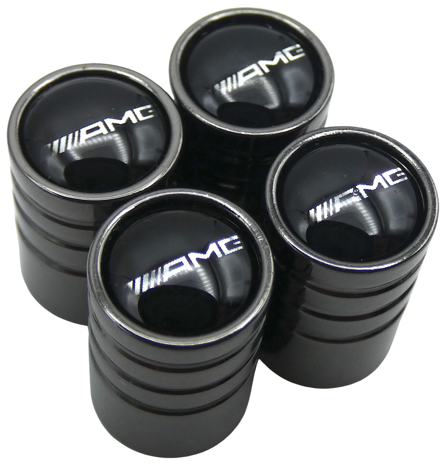 AMG Tire Wheel Stem Air Valve CAPS for auto, car, truck, SUV (1 SET)