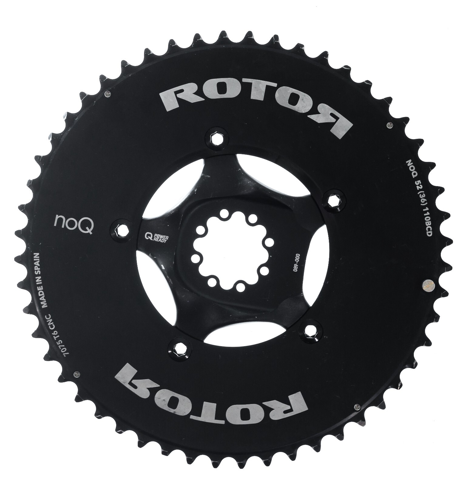 パーツ Rotor noq aero 52-36 Rotor NoQ Aero Road Bike Chainring SET 11 Speed 110mm 53/36