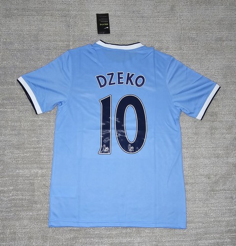 2013/14 Manchester City Home Dzeko Jersey #10 Size L and XL