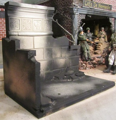 1/6th Scale WWII Diorama Set Destroyed Building #2