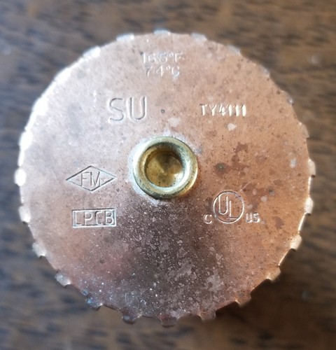 (20) NOS Brass FIRE SPRINKLER HEAD LOT-TY4111 Upright 3/4