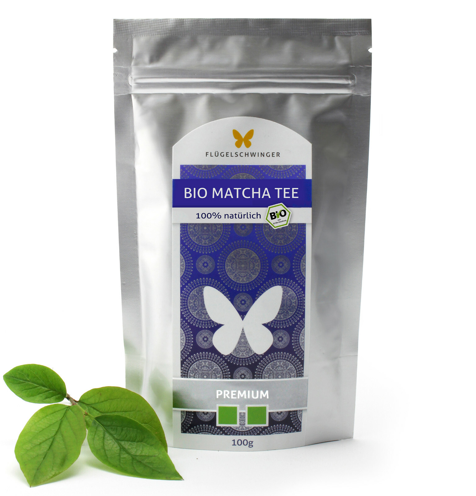 100g Bio Matcha Tee PREMIUM CN-BIO-140 FLÜGELSCHWINGER Matcha Pulver Matchtee