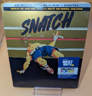 SNATCH 4K UHD + BLU-RAY + DIGITAL STEELBOOK (LIMITED EDITION) BEST BUY EXCLUSIVE
