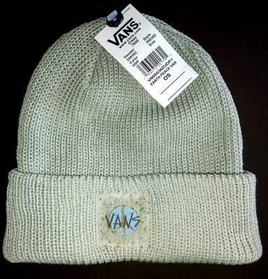 Genuine VANS Powder Green SOFT KNIT EARTH PEACE BEANIE UNISEX V101