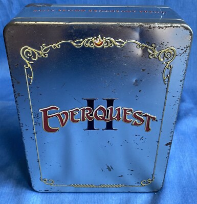 EverQuest II 2 Collectors Edition PC Game Complete Tin w/ Coin Cloth Map Books