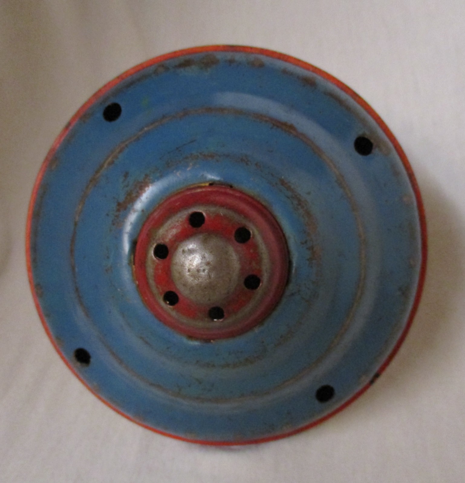 1940's Ohio Art spinning top - Dutch Girl with Animals/Pets