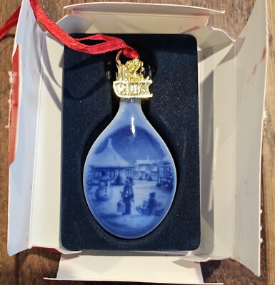 2016 Bing & Grondahl HANS CHRISTIAN ANDERSEN'S CHILDHOOD HOME Porcelain Ornament