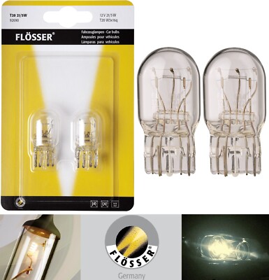Flosser 7443 W21/5W 21/5W Two Bulbs Brake Stop Tail Park Light Replace Stock Fit
