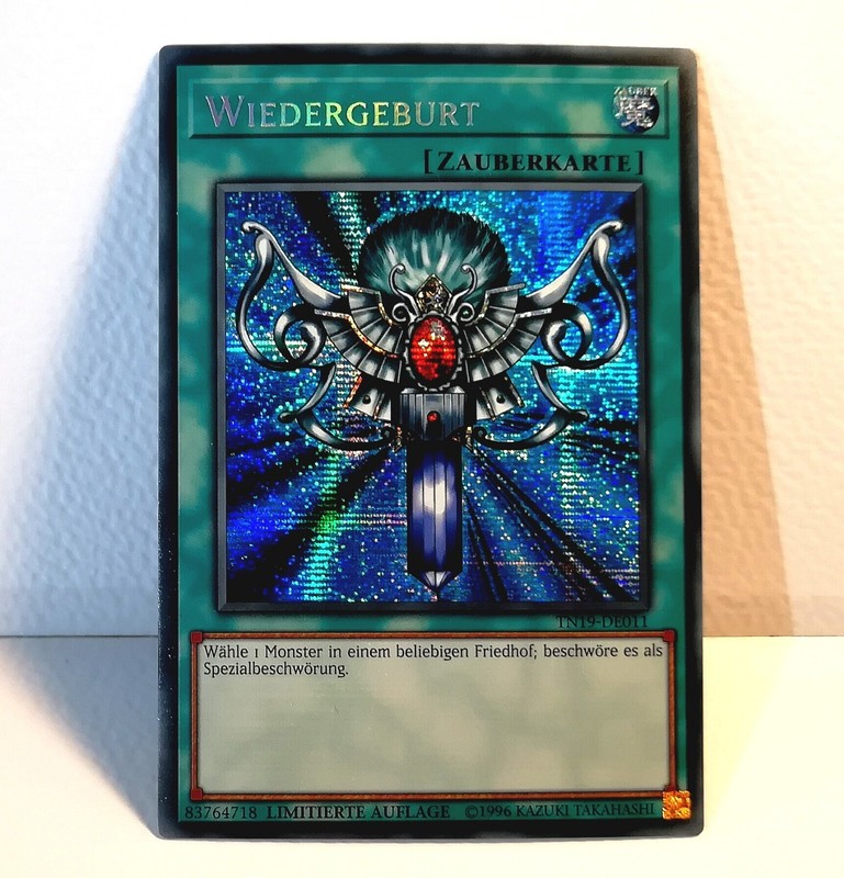 Yugioh Karte Wiedergeburt Secret Rare Tn19-De011 Nm Top Sammler Deutsch! 
