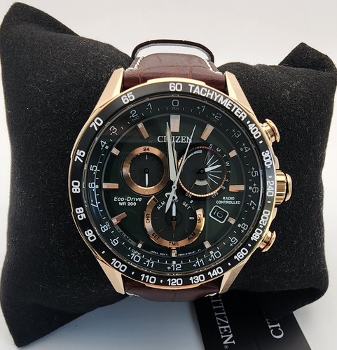 Pre-owned Citizen Eco-drive Green Men's Watch - Cb5919-00x