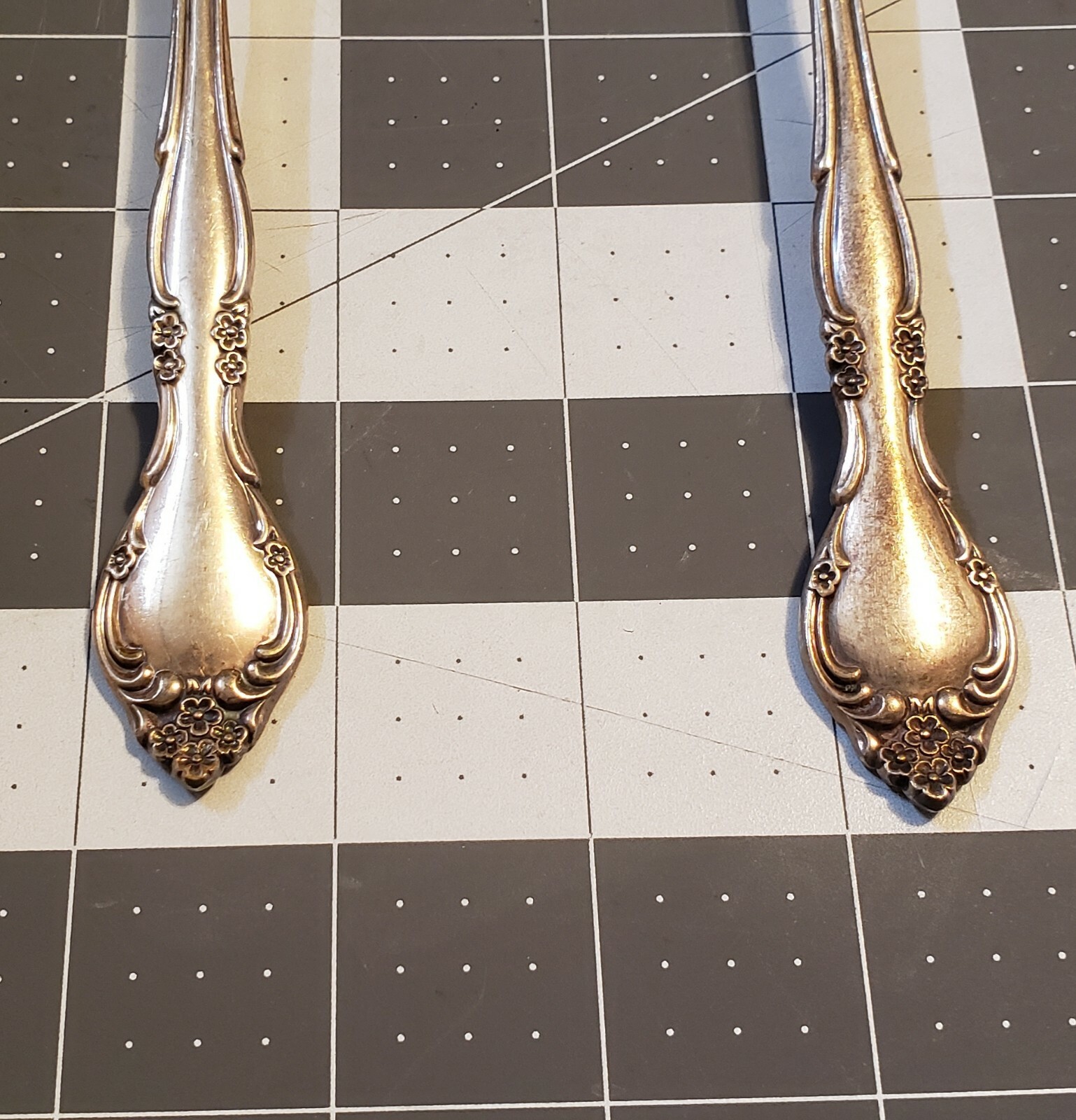 Set of 2 Community Serving Spoons Slotted Flatware Silverware Kitchen Utensil