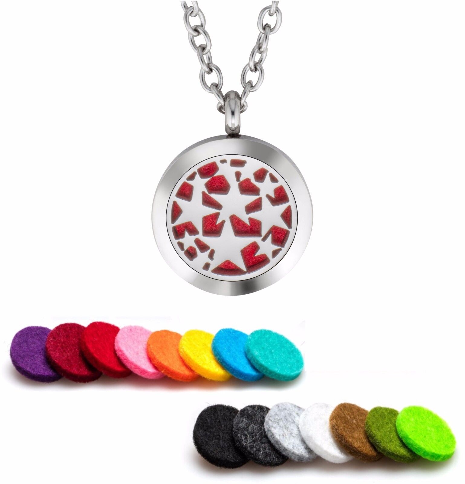 Diffuser Necklace Pendant Stainless Steel Boys Super Star