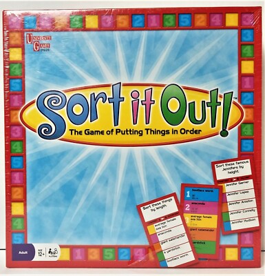NEW Sort It Out Board Game by University Games 2008 Edition New SEALED Box  819