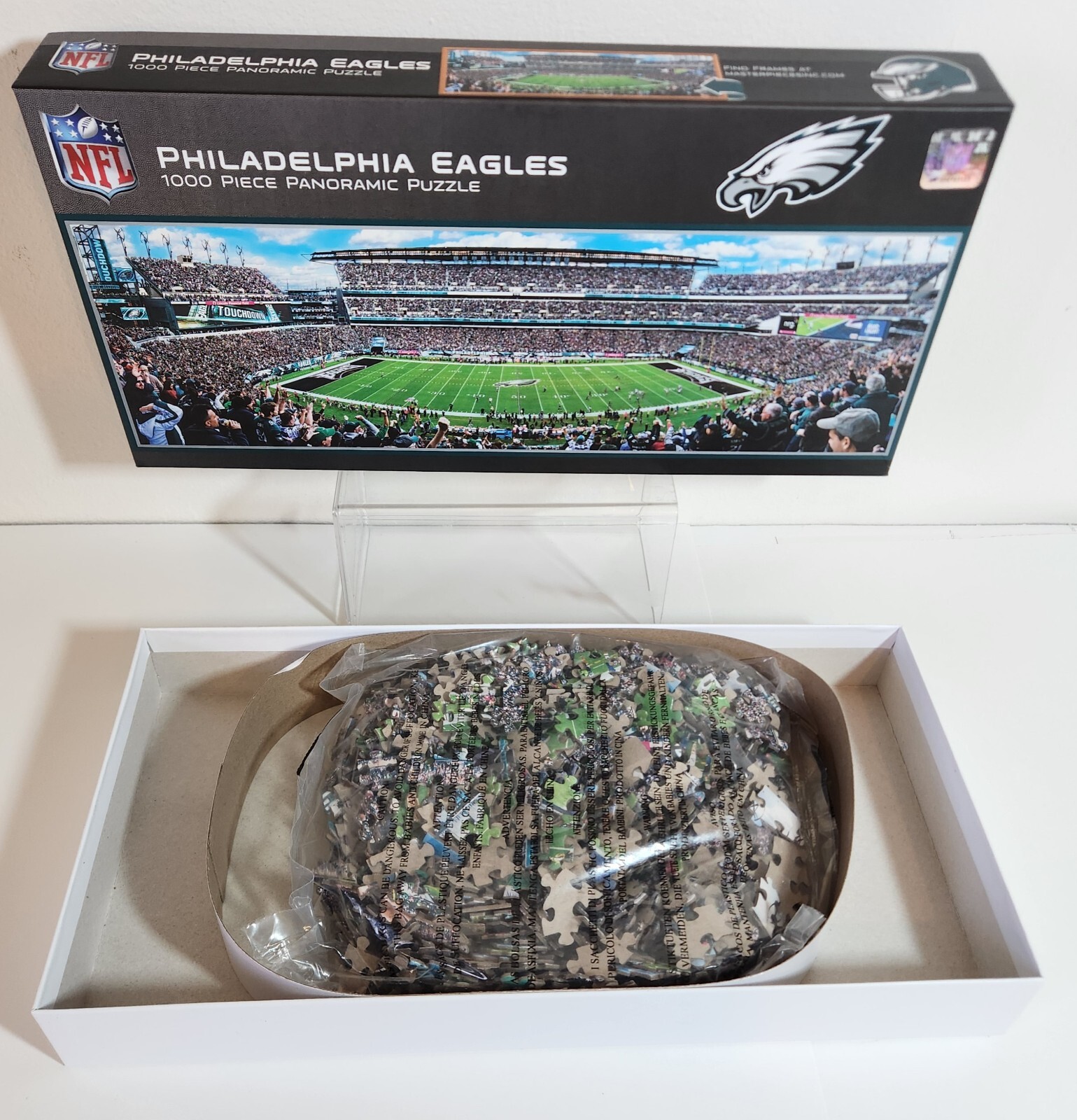 Philadelphia eagles 1000 piece panoramic nfl jigsaw puzzle phe1030 ...