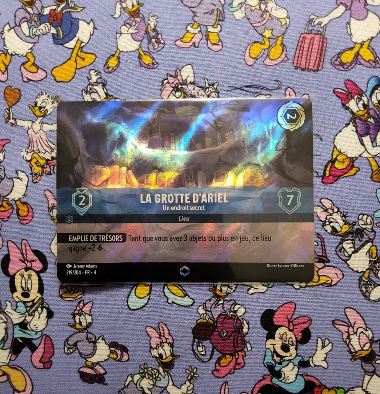 Disney Lorcana 219/204 La Grotte DâAriel EnchentÃ©, Fr Le Retour DâUrsula