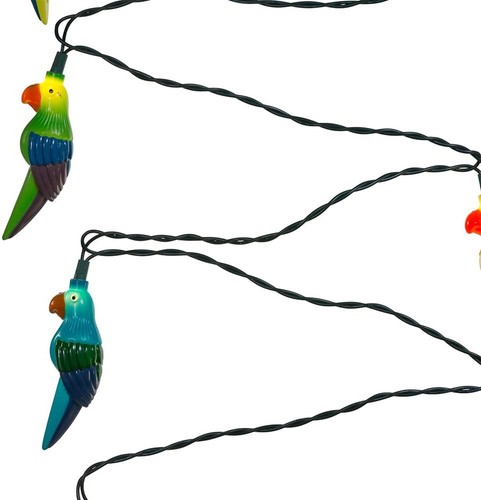 Kurt Adler (#UL0137) 10 UL Parrot Light Set, 11.5 feet long