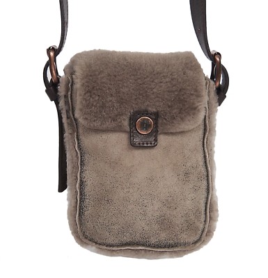 CELINE Shearling Leather Mini Crossbody Bag Handbag