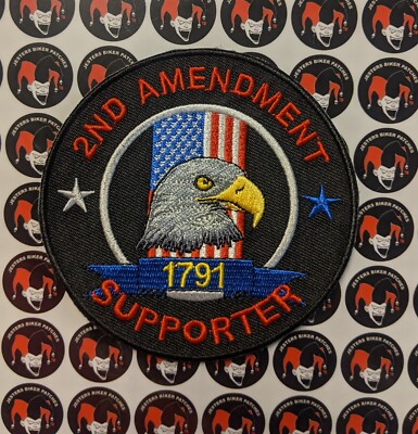 2nd Amendment Supporter Embroidered Biker Patch