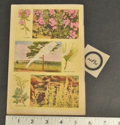 Antique Vtg 1936 Herbalist Almanac Indiana Botanic Gardens Booklet Illustrations