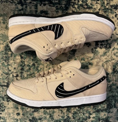 Men's Size 11.5 - Nike SB Dunk Low Pro QS Albino & Preto Fossil FD2627-200