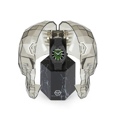 Pre-owned Philipp Plein Black Mens Analogue Watch Date Superlative Gent Pwpna0724