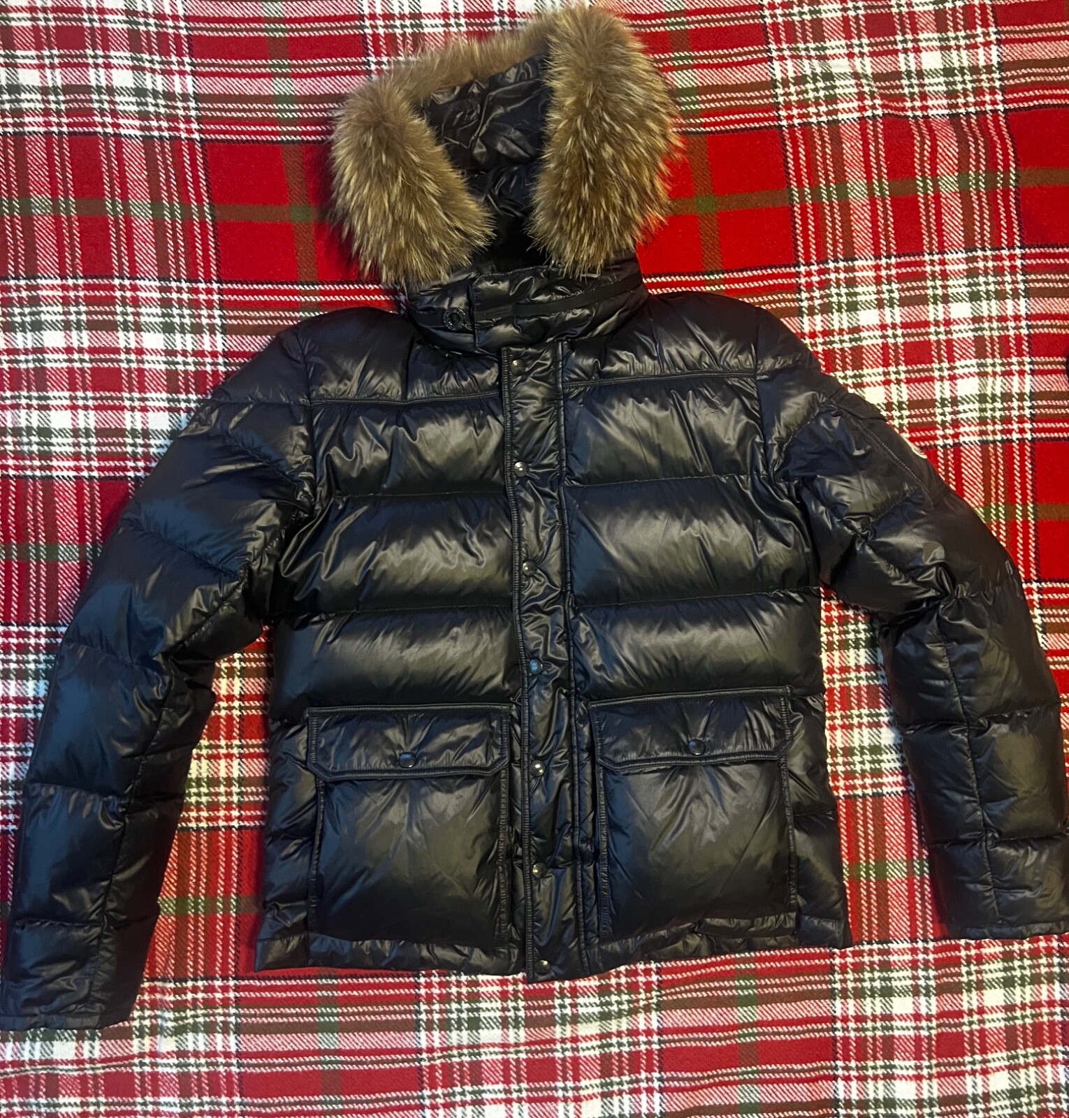 MONCLER HUBERT ファーダウンジャケット 2 Moncler Hubert Puffer Jacket Mens: Medium | eBay