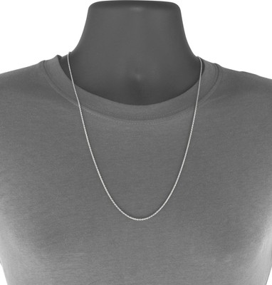 Pre-owned Nuragold 14k White Gold Solid Womens 1.5mm Diamond Cut Chain Pendant Necklace 16"