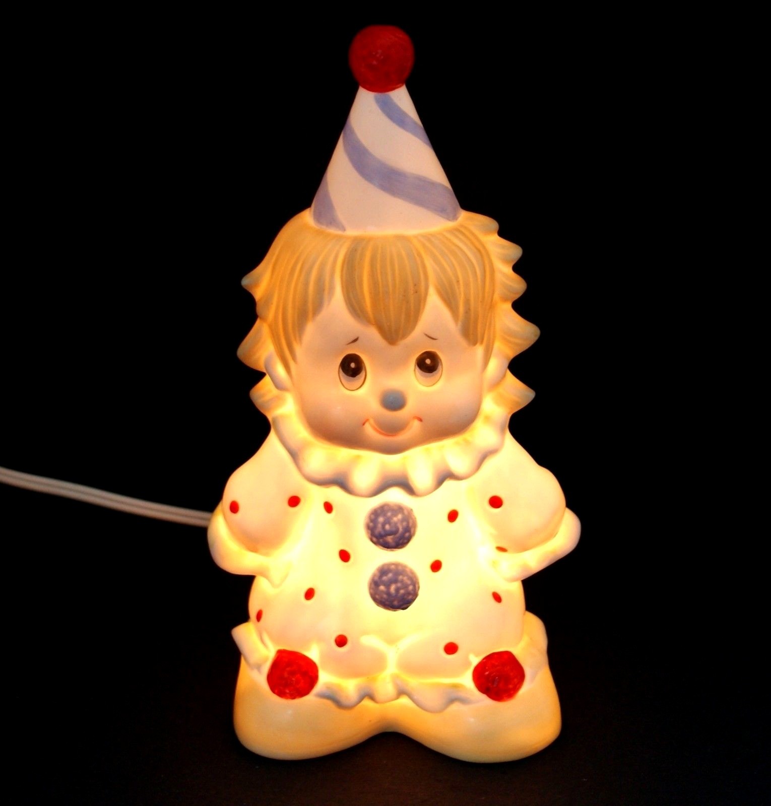 Lefton Clown night light electric fragrance lamp 1985 hand painted 05305 on/off