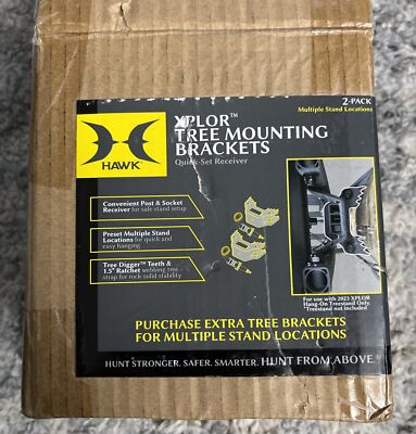 Hawk 2 PACK XPLOR TREE MOUNTING BRACKETS 2025 NEW FREE SHIPPING