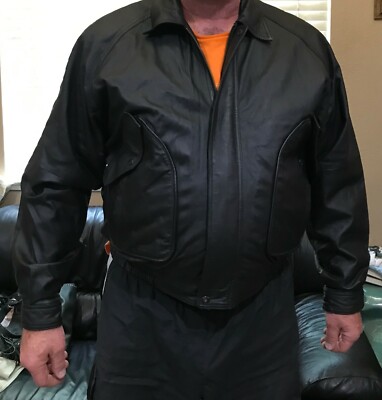 Gino Leather black leather jacket XL removable liner, Excellent condition!
