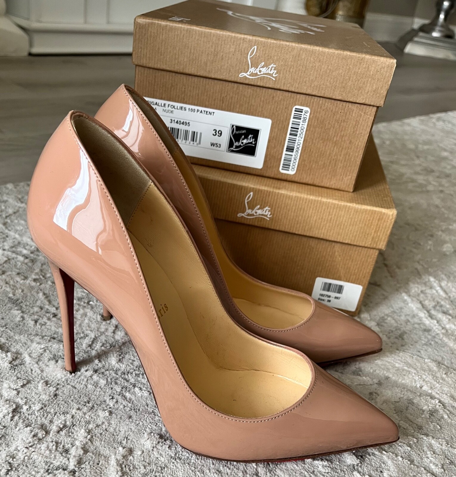 Christian Louboutin Shoes Pigalle Follies 100mm Size 39 Christian Louboutin Shoes Pigalle Follies 100mm Size 39