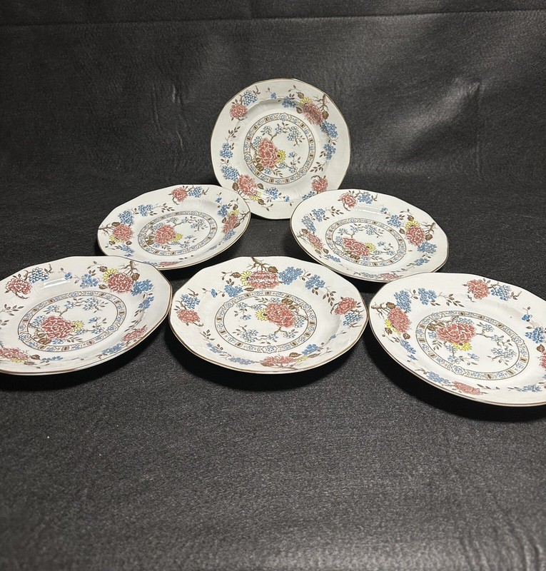 Vintage Alba Iulia Assiette Avec DÃ©Cor Floral Blanc Made In Roumanie