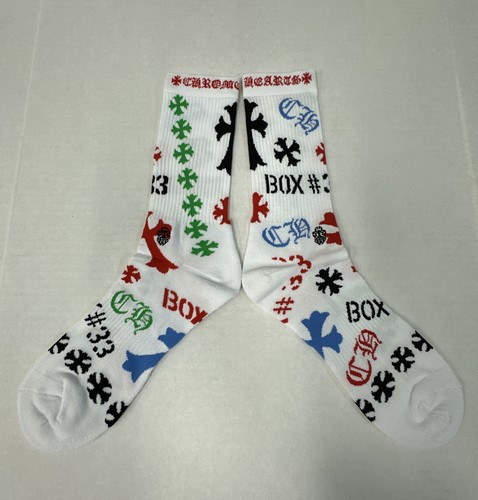 S White Size | Chrome Hearts Multi Stencil Sock